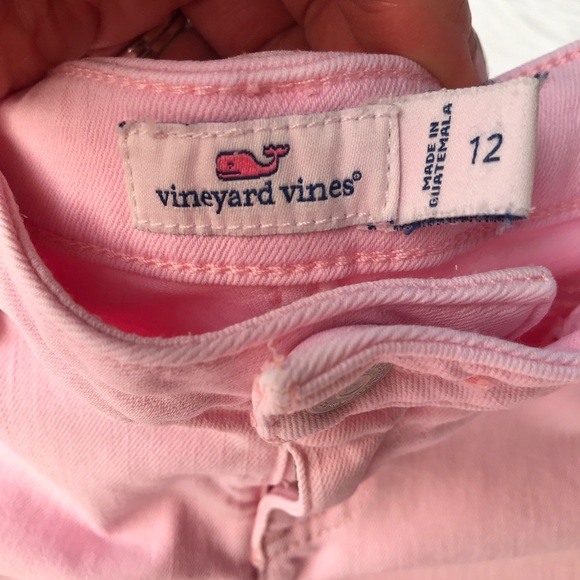 🍋Vineyard Vines Girls Pink Stretch Jeans - Picture 3 of 6